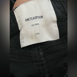 Black High waisted one teaspoon Jean shorts